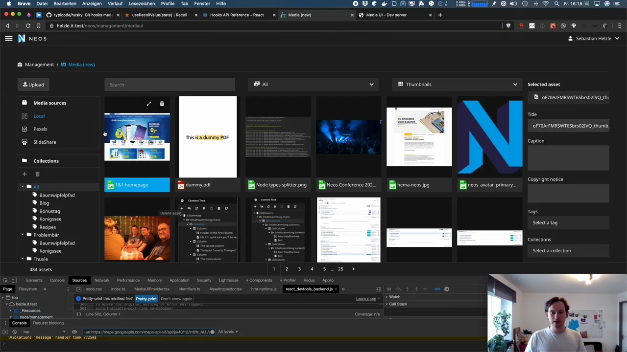 Neos CMS - Media UI Rewrite - development update 1